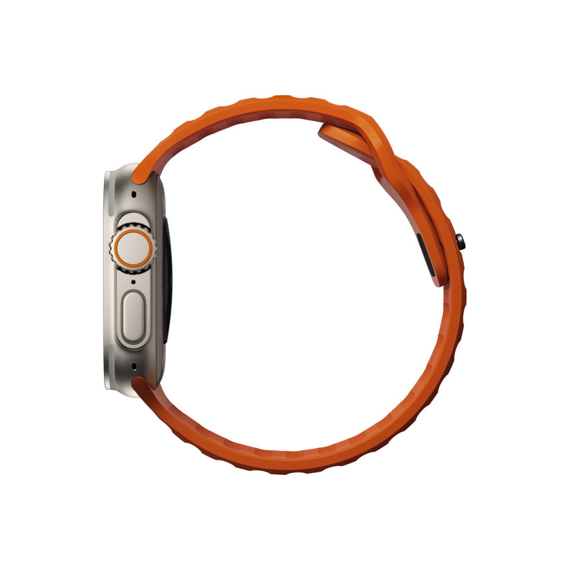 Řemínek pro Apple Watch 42/44/45/49 mm Nomad Sport Strap - oranžový - istyle.work