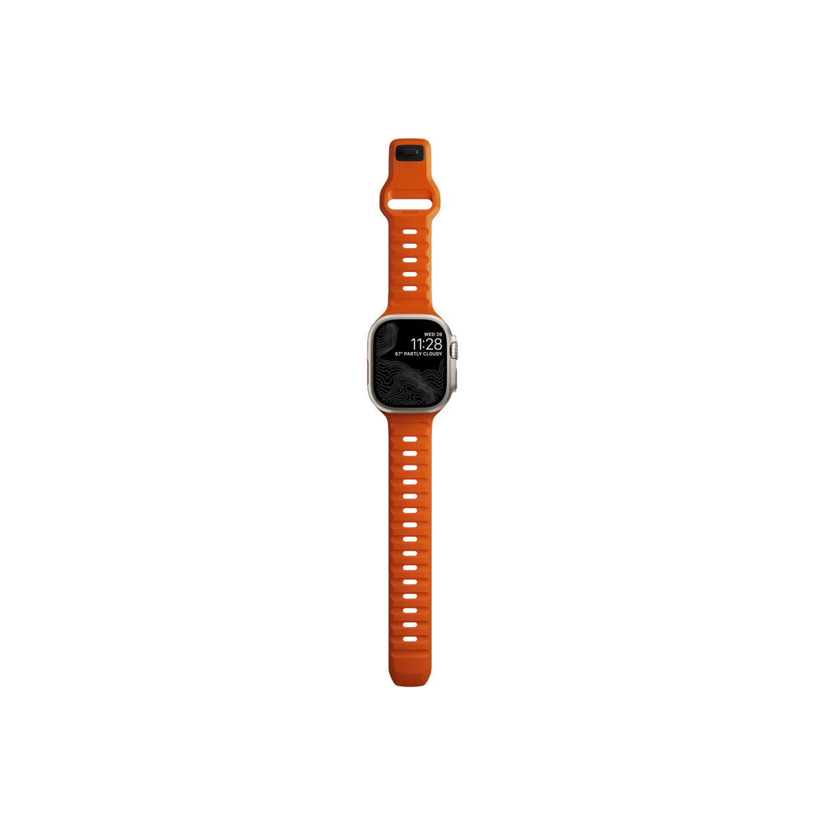 Řemínek pro Apple Watch 42/44/45/49 mm Nomad Sport Strap - oranžový - istyle.work