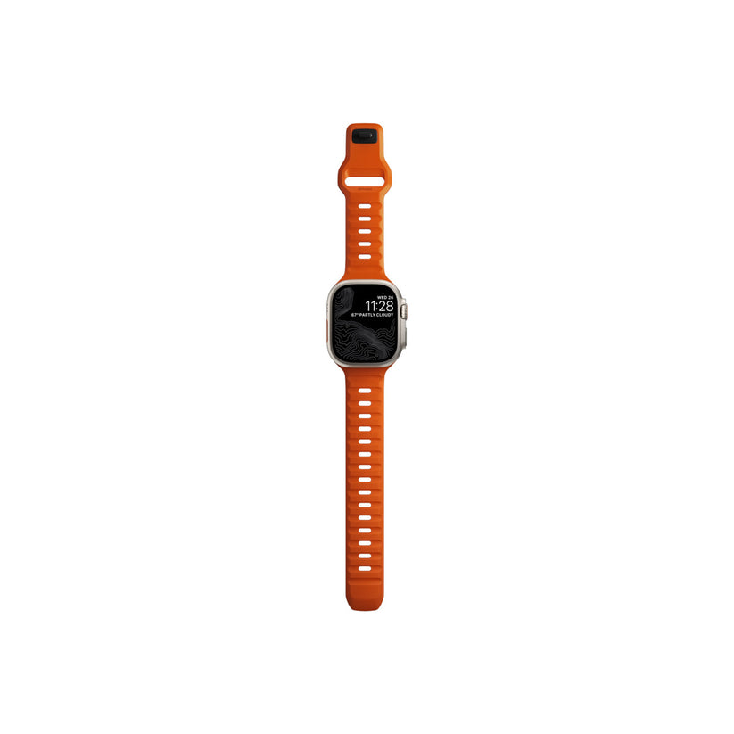 Řemínek pro Apple Watch 42/44/45/49 mm Nomad Sport Strap - oranžový - istyle.work