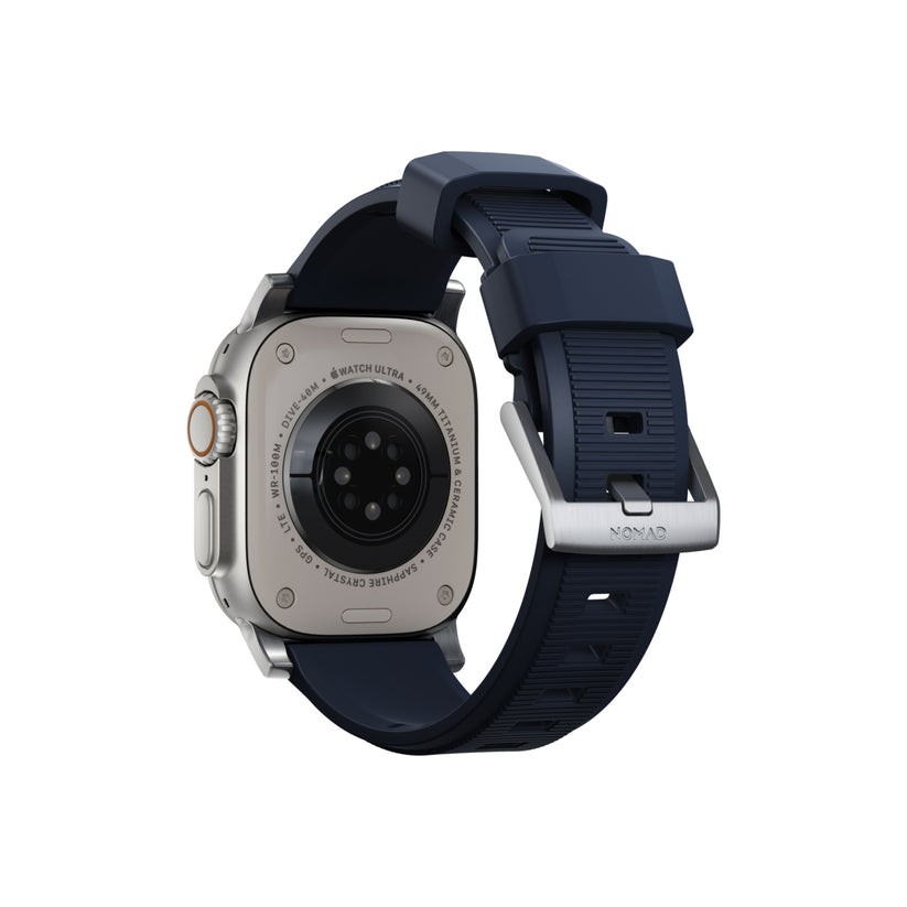 Řemínek pro Apple Watch 42/44/45/49 mm Nomad Rugged Strap - modrý - istyle.work