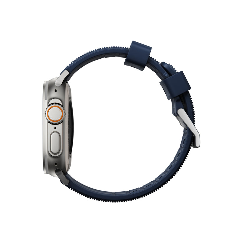 Řemínek pro Apple Watch 42/44/45/49 mm Nomad Rugged Strap - modrý - istyle.work