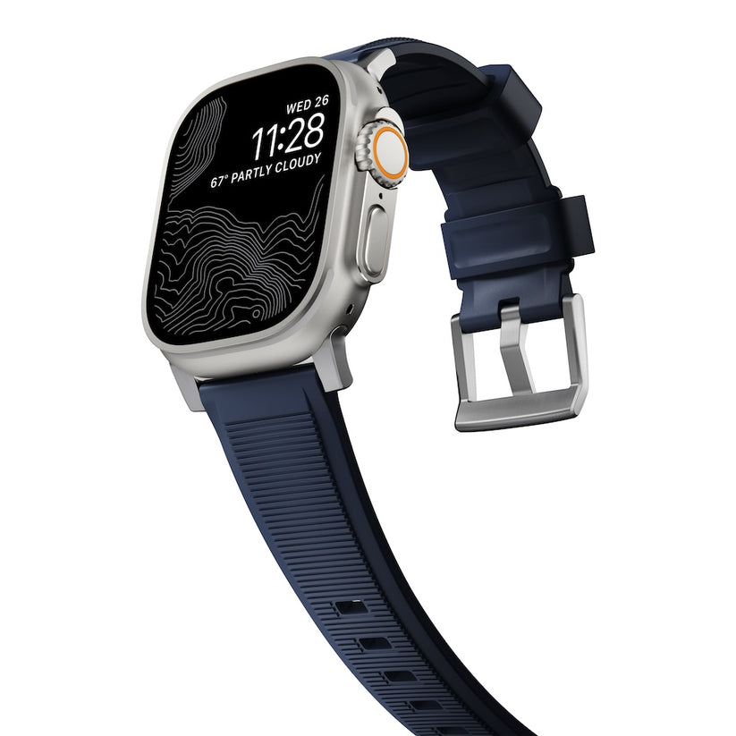 Řemínek pro Apple Watch 42/44/45/49 mm Nomad Rugged Strap - modrý - istyle.work