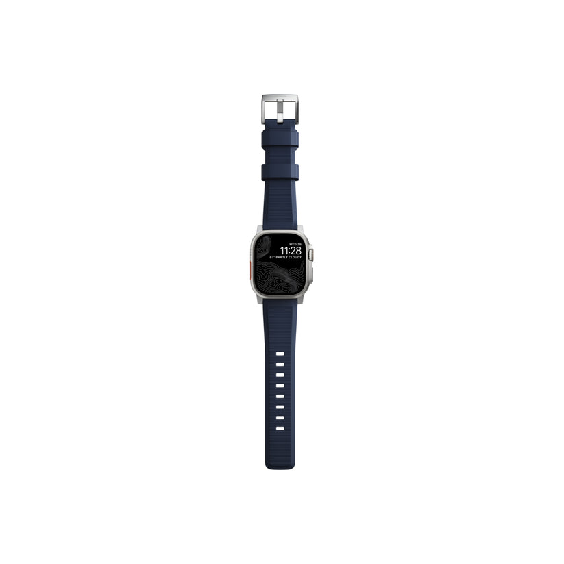 Řemínek pro Apple Watch 42/44/45/49 mm Nomad Rugged Strap - modrý - istyle.work