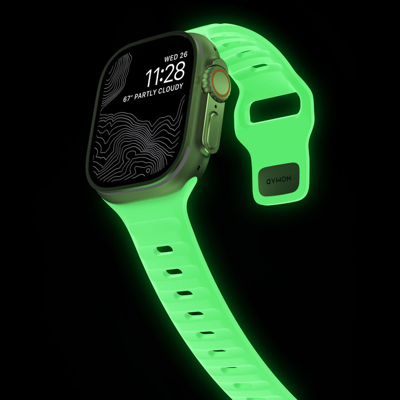 Řemínek pro Apple Watch 42/44/45/49 mm Nomad Sport Strap Glow 2.0 - istyle.work
