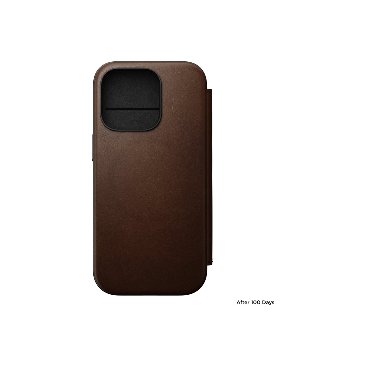 Kožený MagSafe kryt pro iPhone 16 Pro Nomad Modern Leather Folio - hnědý - istyle.work