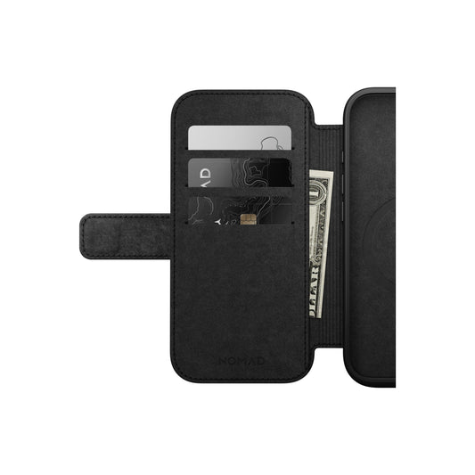 Kožený MagSafe kryt pro iPhone 16 Pro Nomad Modern Leather Folio - hnědý - istyle.work