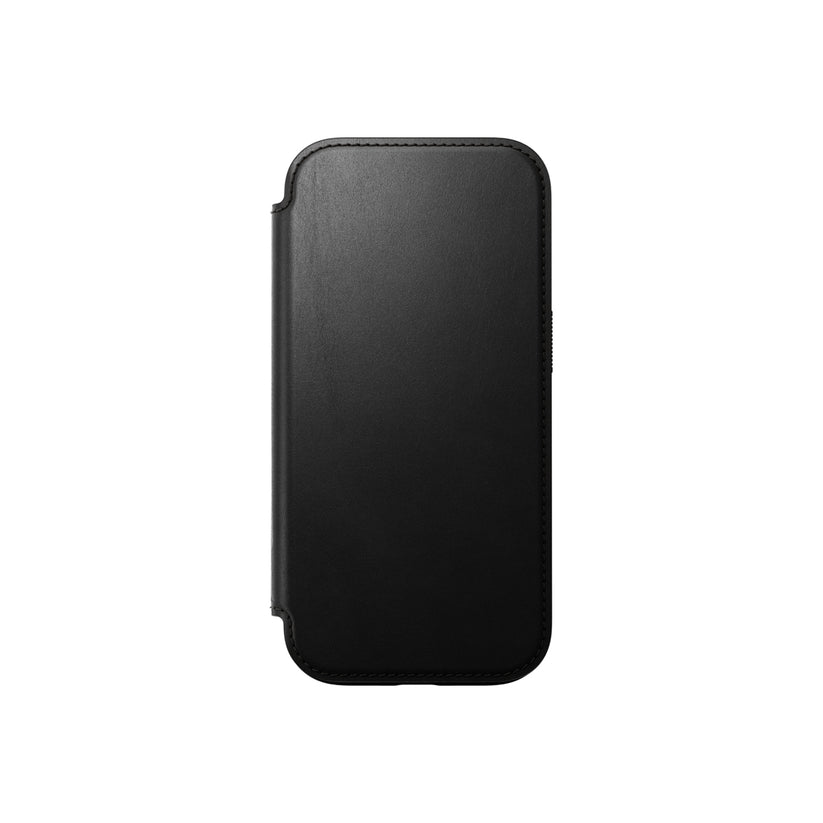 Kožený MagSafe kryt pro iPhone 16 Pro Nomad Modern Leather Folio - černý - istyle.work
