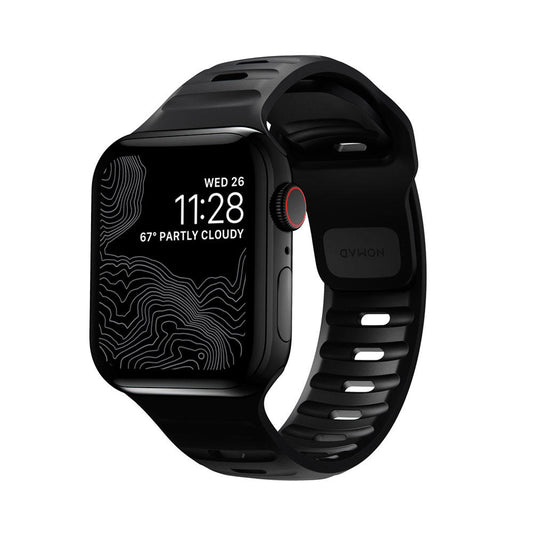 Řemínek na Apple Watch 44/42/45/49 mm Nomad Sport Strap vel. M/L - černý - istyle.work