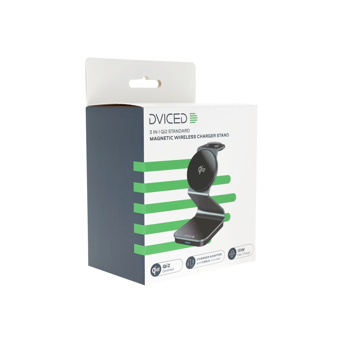 3v1 MagSafe Qi2 nabíječka Dviced se stojánkem – šedá - istyle.work
