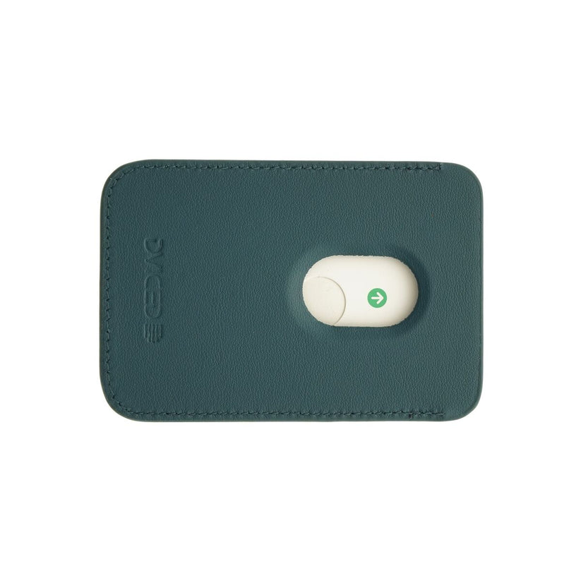 Kožená MagSafe peněženka Dviced s podstavcem – modrá - istyle.work