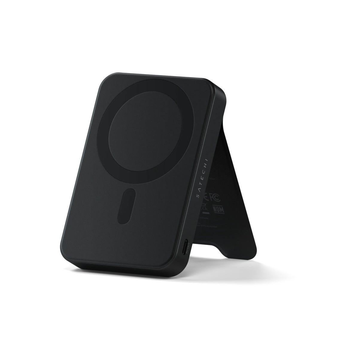 Magnetická powerbanka Satechi OntheGo Qi2 10000 mAh se stojánkem - černá