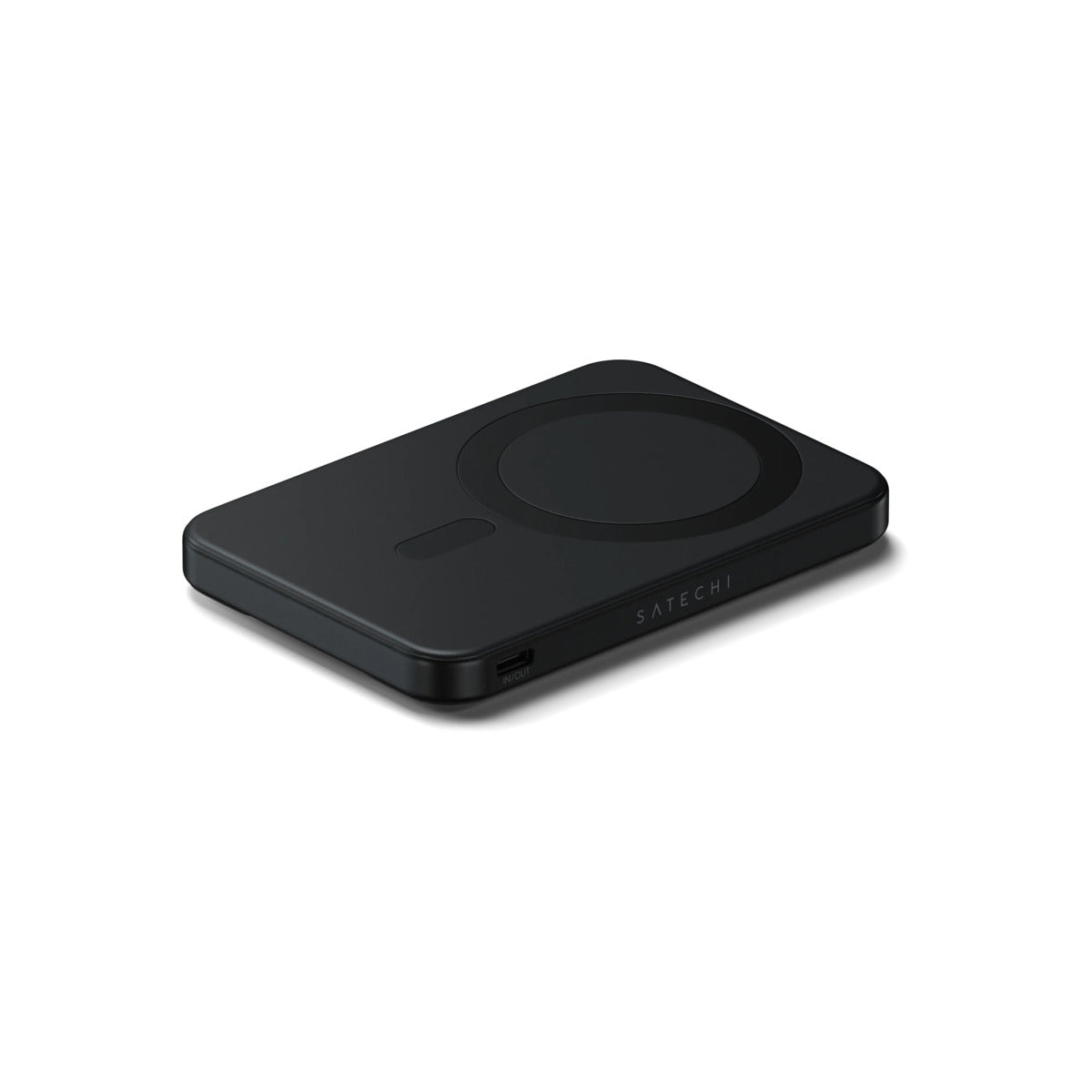 Magnetická powerbanka Satechi OntheGo Qi2 5000 mAh se stojánkem - černá