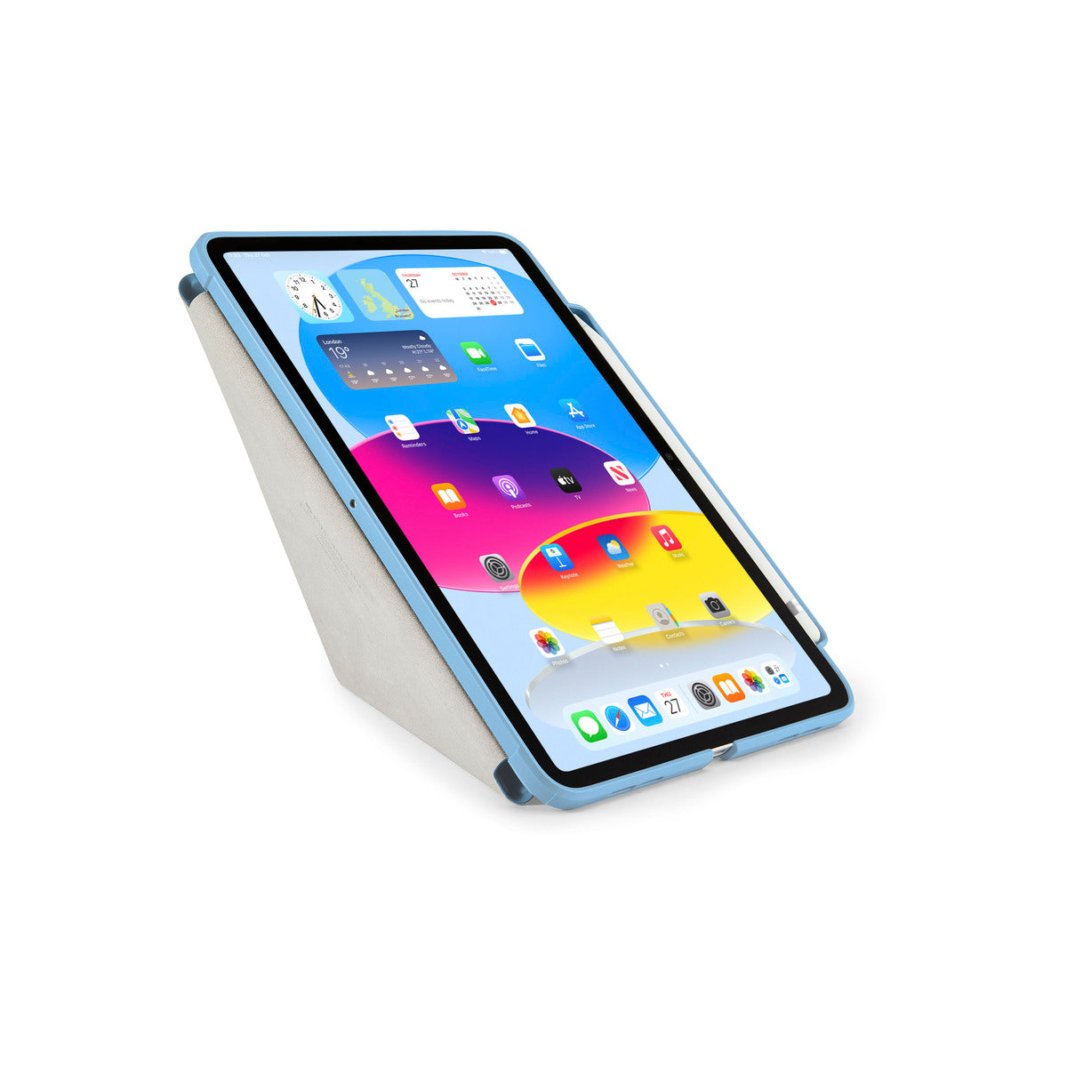 Pouzdro pro iPad 10,9" 2022 Pipetto Origami No3 Pencil Case - světle modré - istyle.work