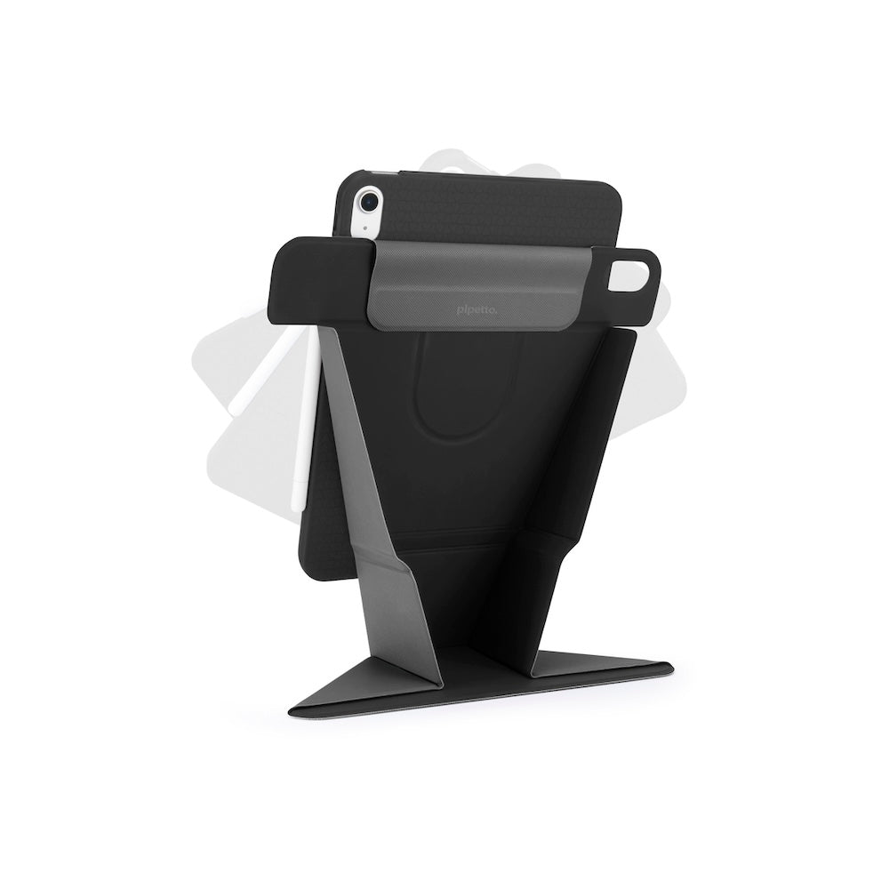 Kryt pro iPad 10,9" (2022) Pipetto Origami No6 Stand Case - černý - istyle.work