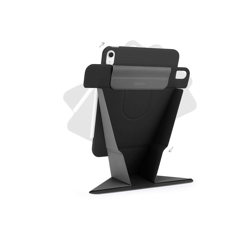 Kryt pro iPad 10,9" (2022) Pipetto Origami No6 Stand Case - černý - istyle.work