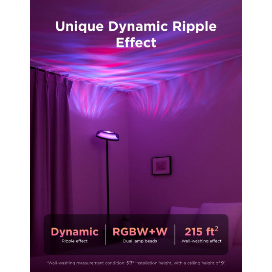 Stojací lampa Govee Uplighter RGBICWW Floor Lamp – černá