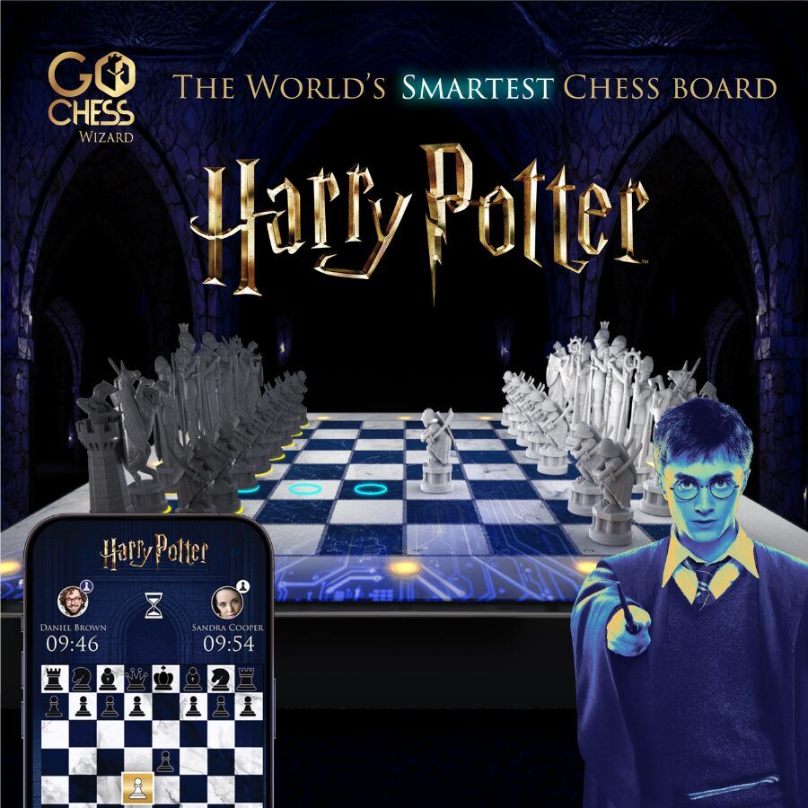 Harry Potter GoChess chytrá šachovnice s kouzelnickým příběhem