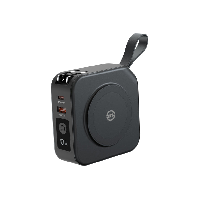 Cestovní nabíječka s powerbankou Mobile Origin 10 000 mAh - černá - istyle.work