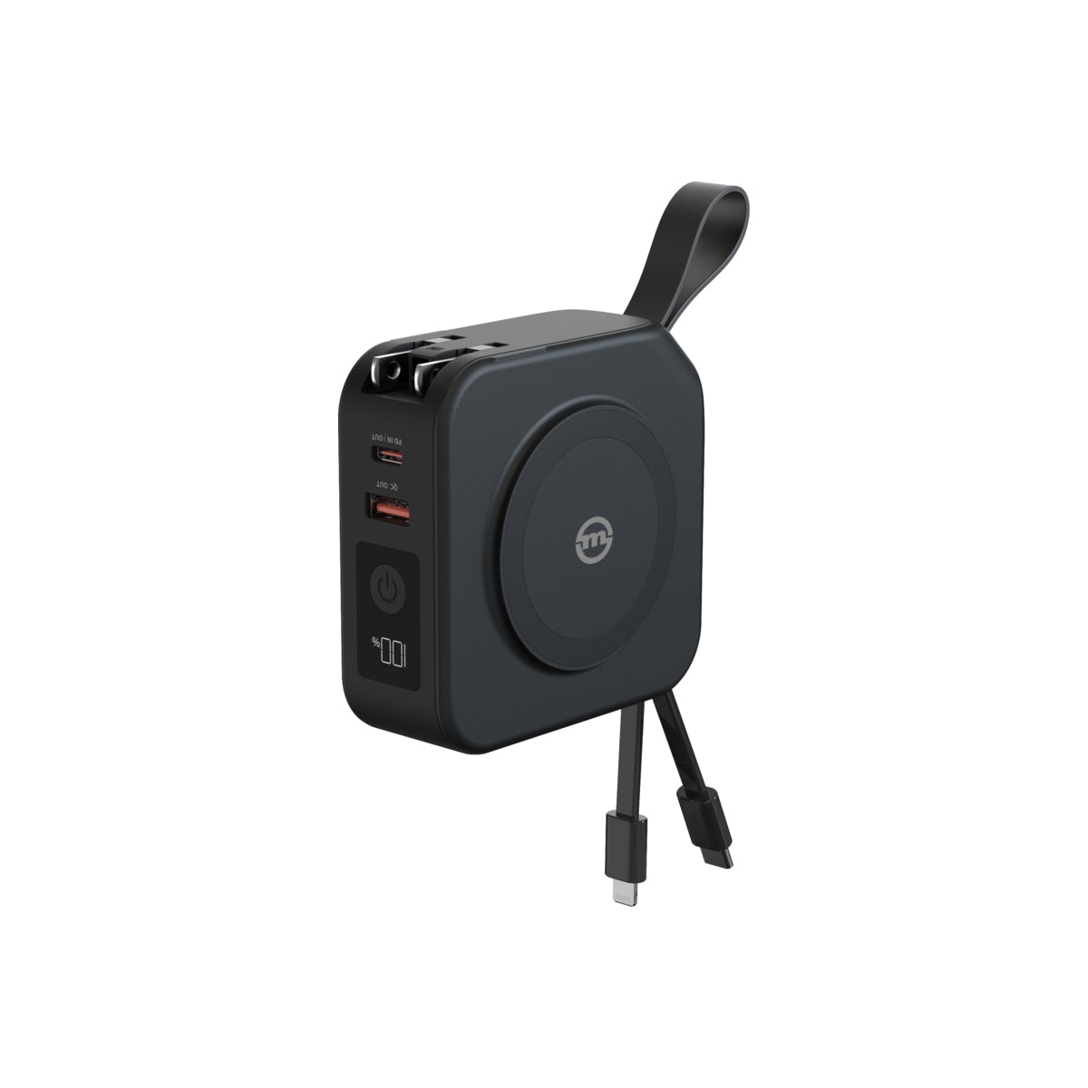 Cestovní nabíječka s powerbankou Mobile Origin 10 000 mAh - černá - istyle.work