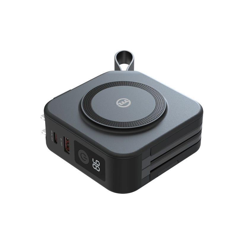 Cestovní nabíječka s powerbankou Mobile Origin 10 000 mAh - černá - istyle.work