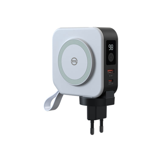 Cestovní nabíječka s powerbankou Mobile Origin 10 000 mAh - bílá - istyle.work