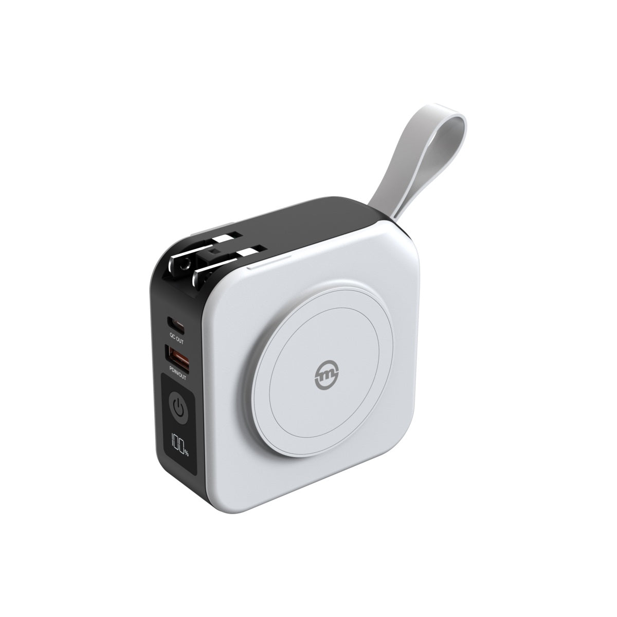 Cestovní nabíječka s powerbankou Mobile Origin 10 000 mAh - bílá - istyle.work