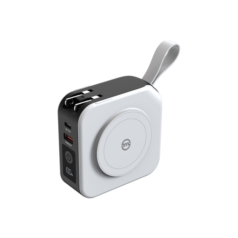 Cestovní nabíječka s powerbankou Mobile Origin 10 000 mAh - bílá - istyle.work