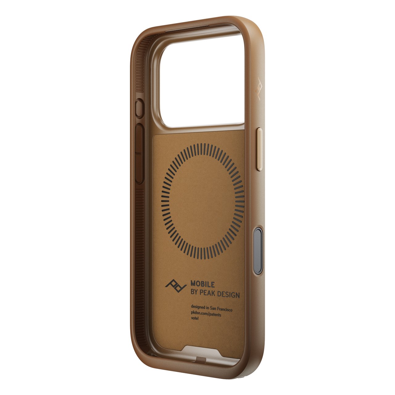 Kryt pro iPhone 17 Pro Peak Design Everyday Loop Case - světle hnědý