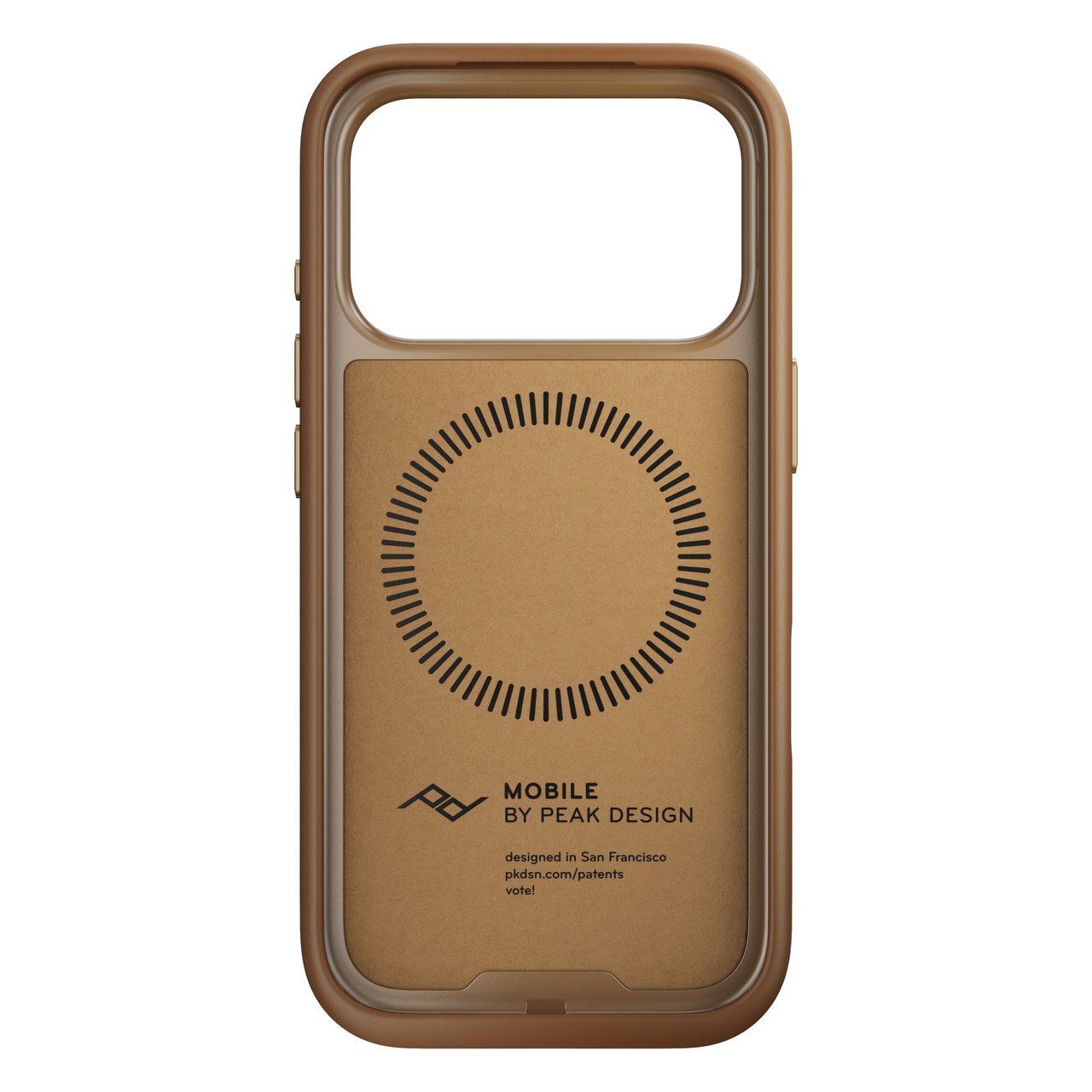 Kryt pro iPhone 17 Pro Peak Design Everyday Loop Case - světle hnědý