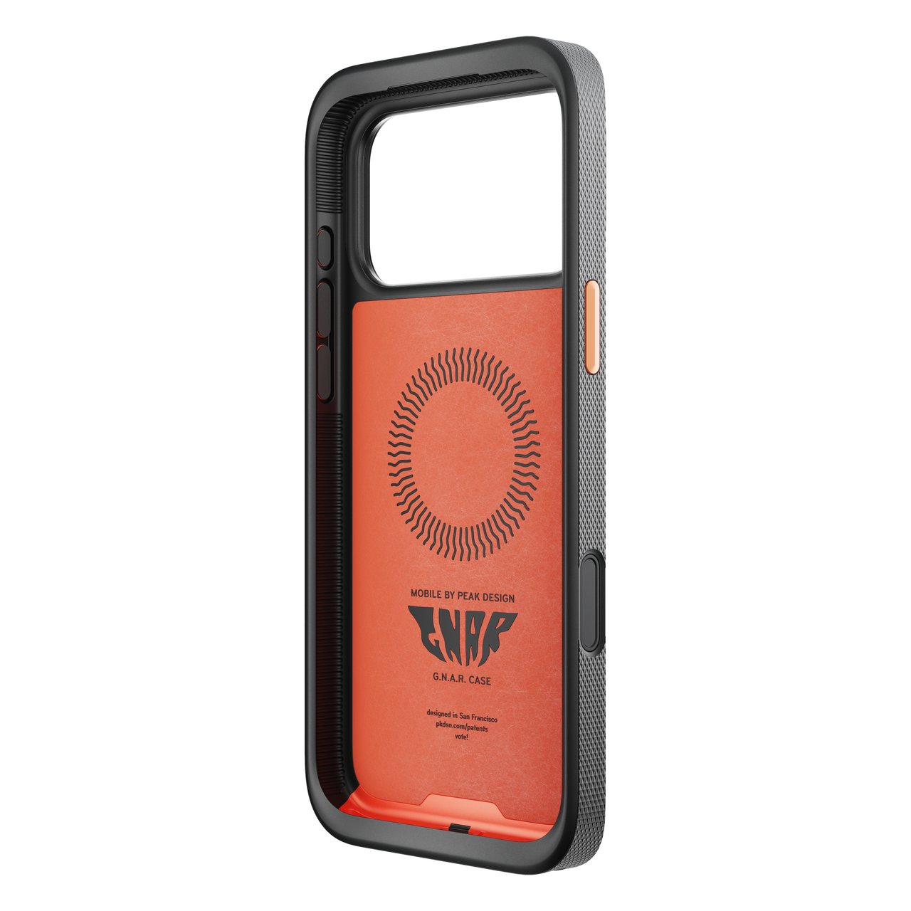 Kryt pro iPhone 17 Pro Max Peak Design Mobile GNAR Case - korálově červený