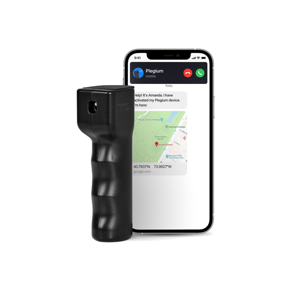 Chytrý pepřový sprej Plegium smart mini - černý - istyle.work