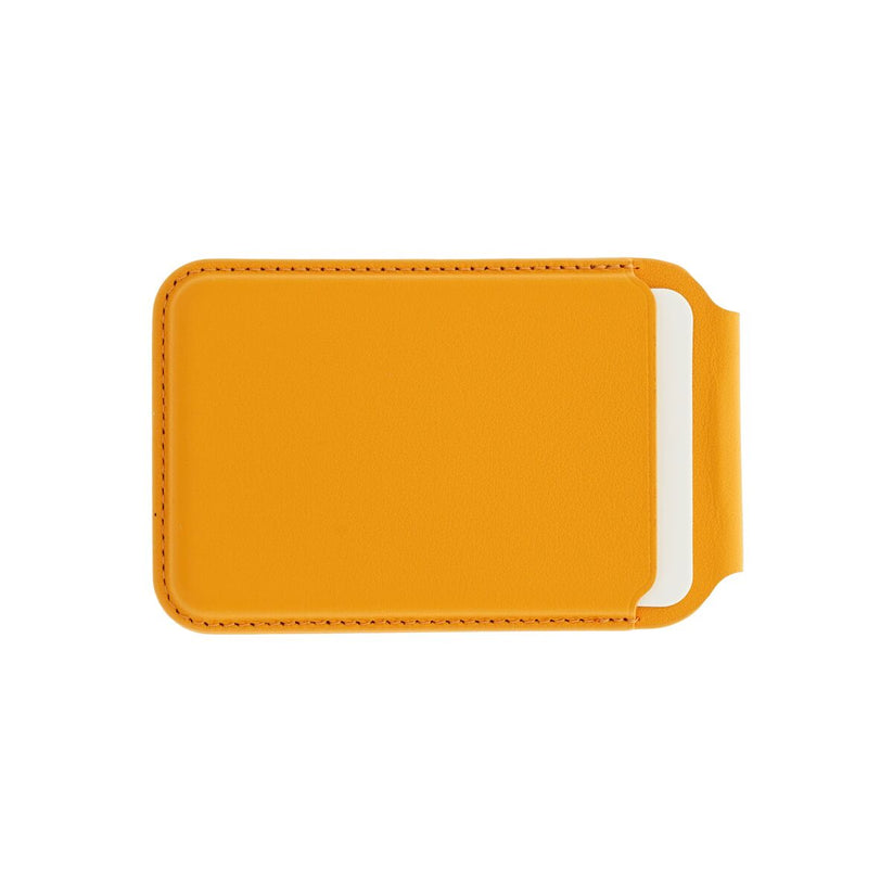 Skládací kožená MagSafe peněženka Dviced – oranžová - istyle.work