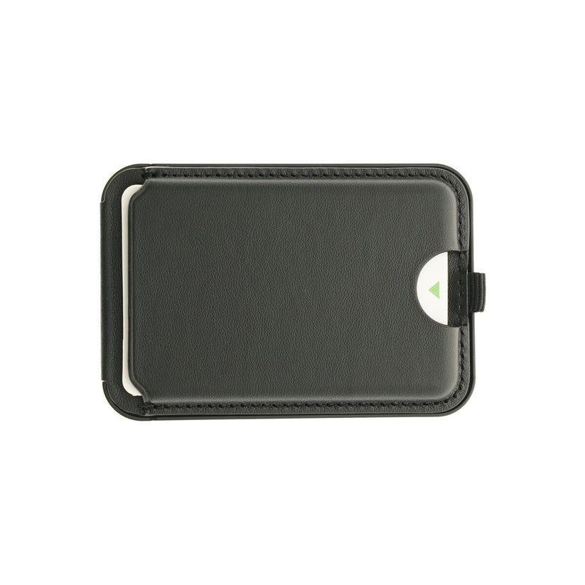 Skládací kožená MagSafe peněženka Dviced s podstavcem – černá - istyle.work