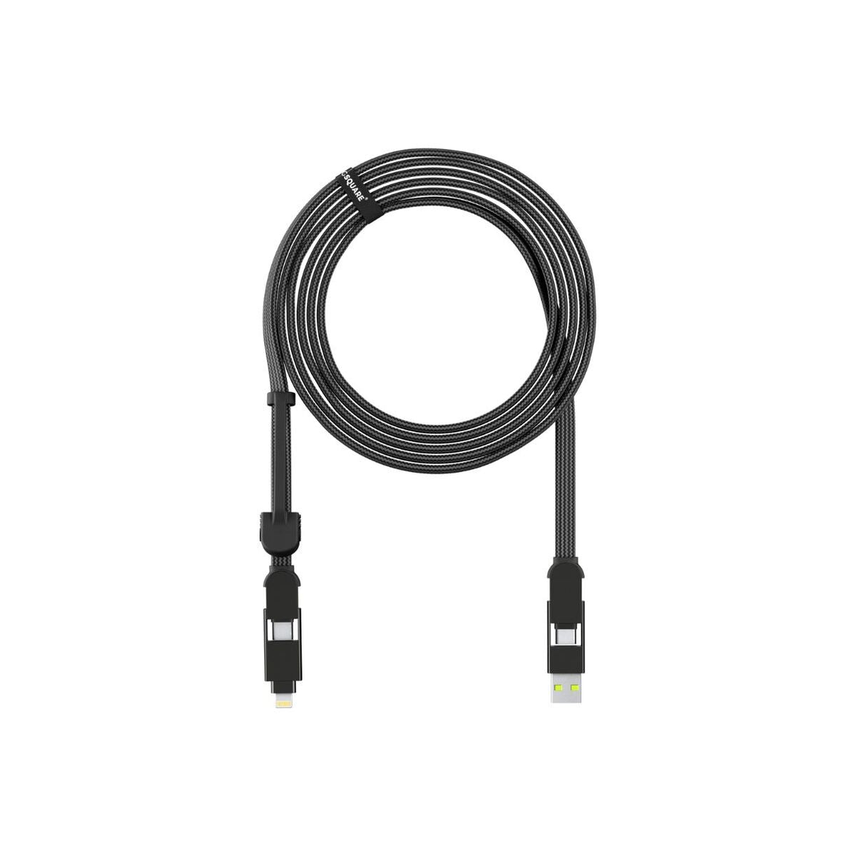 3m nabíjecí kabel 6v1 Rolling Square inCharge XL - černý - istyle.work