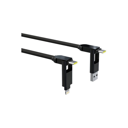 2m nabíjecí kabel 6v1 Rolling Square inCharge XL - černý - istyle.work