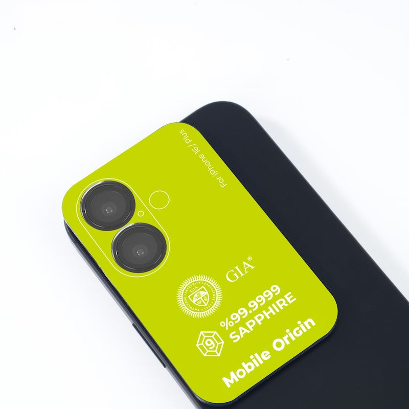 Safírové sklo na čočky pro iPhone 16/16 Plus Mobile Origin - černé - istyle.work