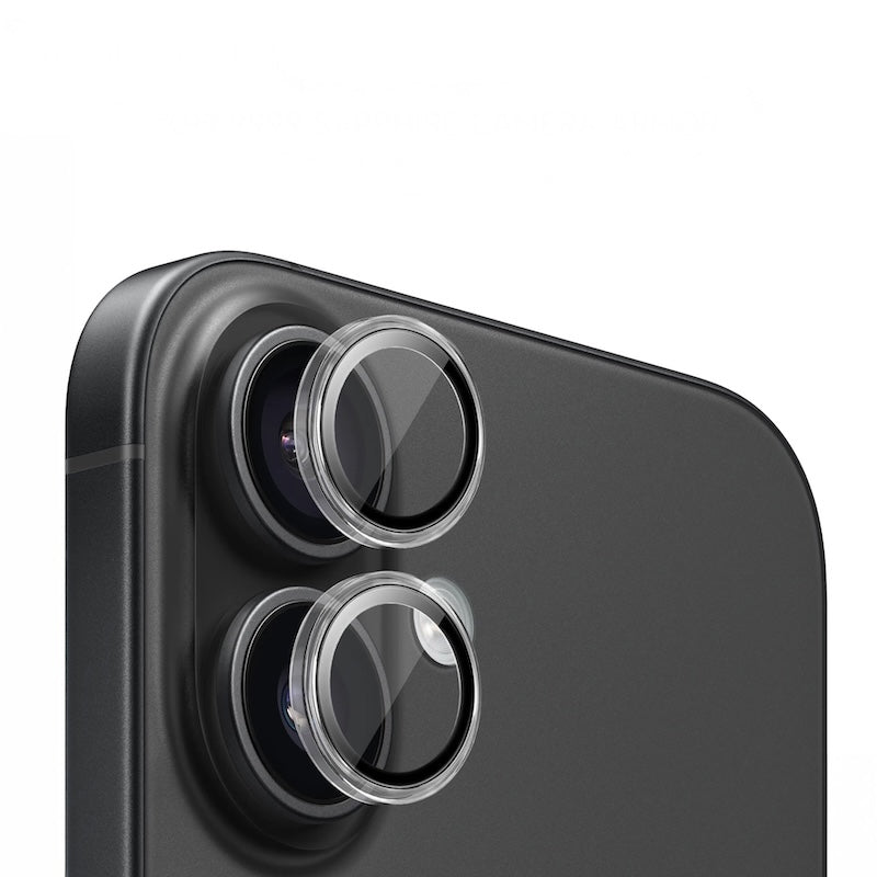 Safírové sklo na čočky pro iPhone 16/16 Plus Mobile Origin - průhledné - istyle.work