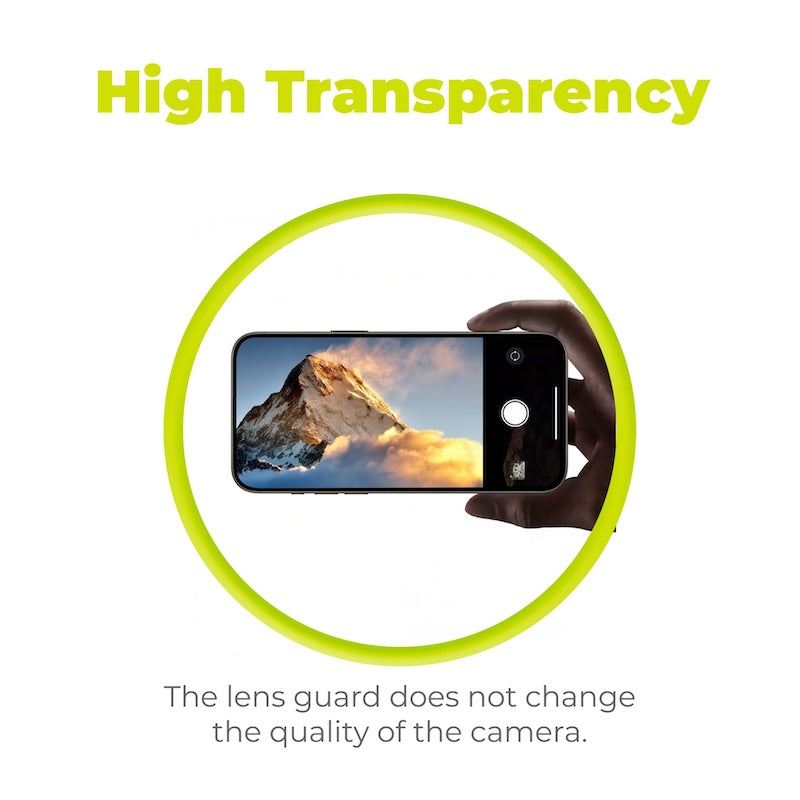 Safírové sklo na čočky pro iPhone 16/16 Plus Mobile Origin - průhledné - istyle.work