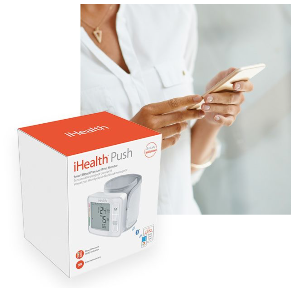 Zápěstní tlakoměr iHealth Push - istyle.work