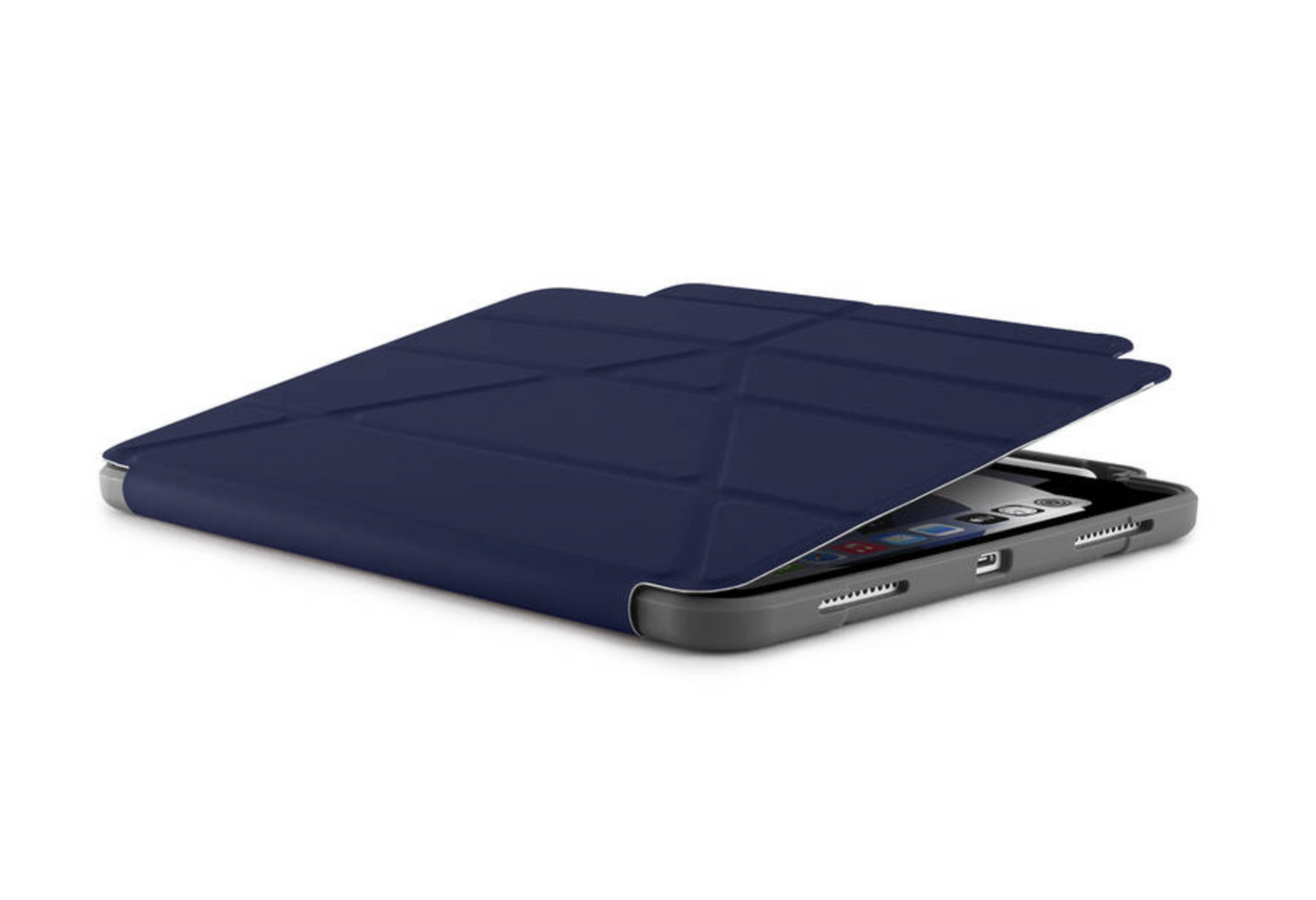 Obal na iPad Air 10.9 (2020) Pipetto Origami Pencil Shield - námořní modrá - istyle.work