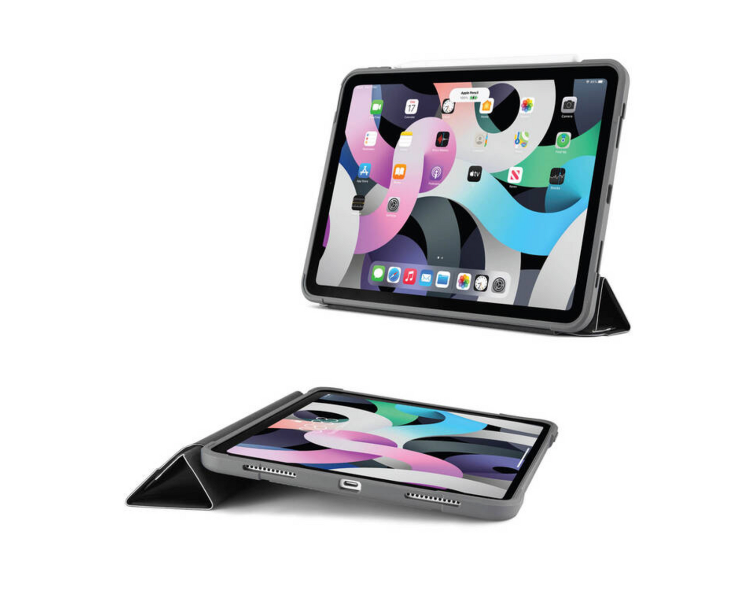 Obal na iPad Air 10.9" (2020) Pipetto Origami Shield - černý - istyle.work