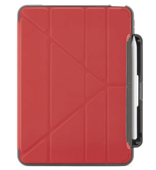 Obal na iPad Air 10.9" (2020) Pipetto Origami Pencil Shield - červený - istyle.work