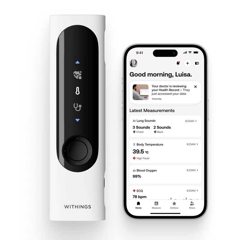Zdravotní monitor Withings 4v1 BeamO – bílý - istyle.work