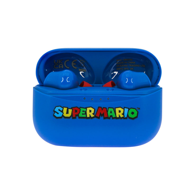 Dětská bezdrátová sluchátka OTL TWS Super Mario Blue - istyle.work