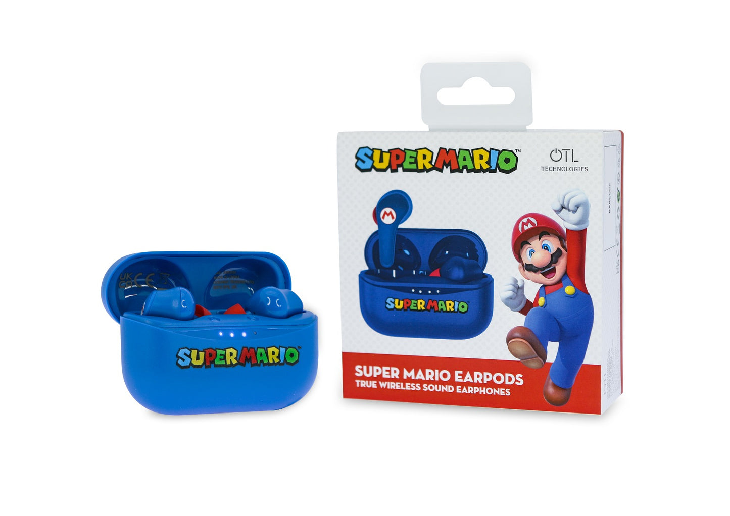 Dětská bezdrátová sluchátka OTL TWS Super Mario Blue - istyle.work