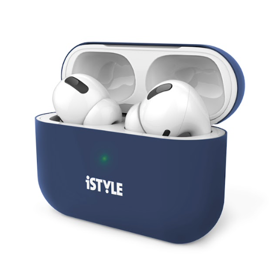 Silikonový obal na AirPods 3. generace iSTYLE - modrý - istyle.work
