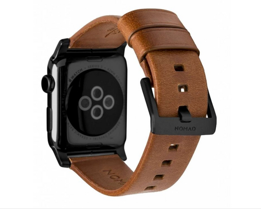 Řemínek pro Apple Watch 42/44/45/49 mm Nomad kožený - hnědý - istyle.work