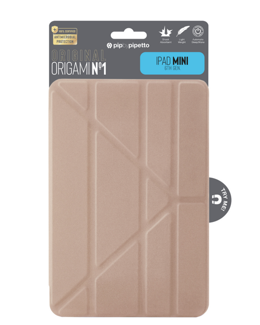 Pouzdro na iPad mini 6 Pipetto Origami Pencil Case No.1 - růžově zlaté - istyle.work