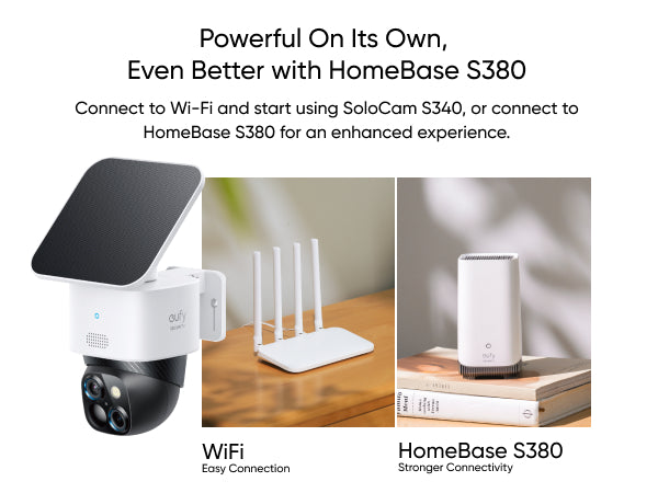 3K duální bezdrátová bezpečnostní kamera se solárním panelem Eufy SoloCam S340 - istyle.work
