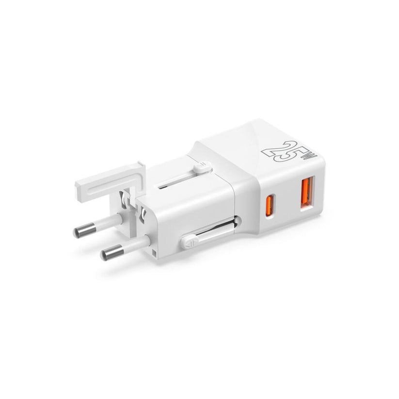 25W Cestovní adaptér Mobile Origin Travel Adapter - bílý - istyle.work